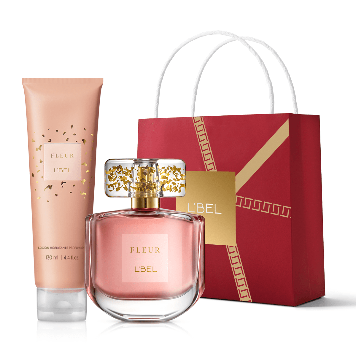 Set Perfume para mujer Fleur + crema hidratante corporal femenina Fleur