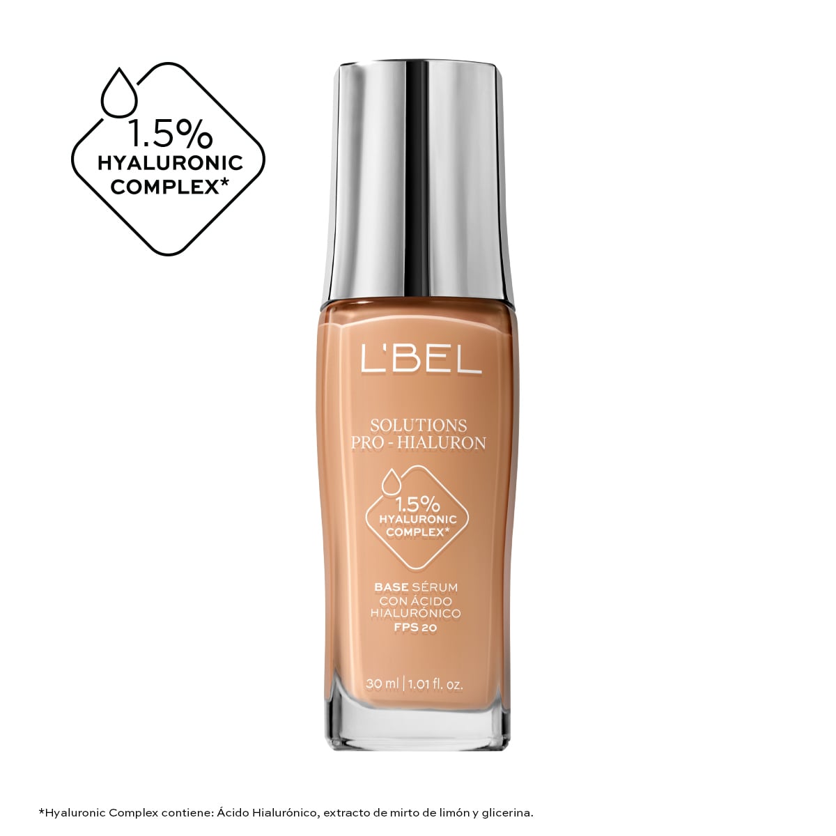 Base de Maquillaje Solutions Pro-Hialuron con Ácido Hialurónico 30ml. · Color: Caramel 210-F