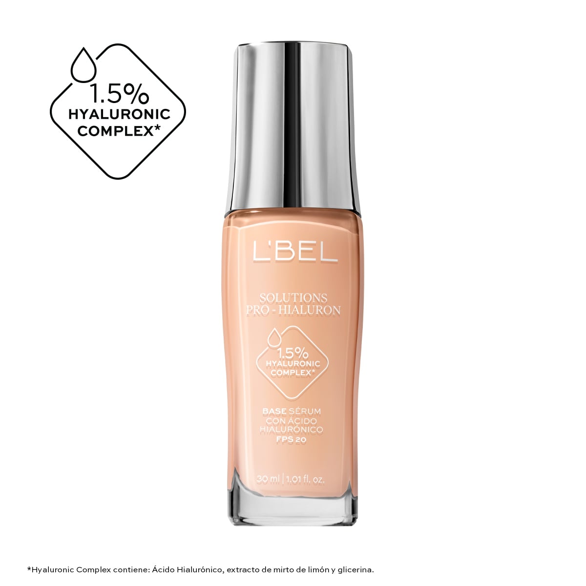 Base de Maquillaje Solutions Pro-Hialuron con Ácido Hialurónico 30ml. · Color: Champagne 170-N