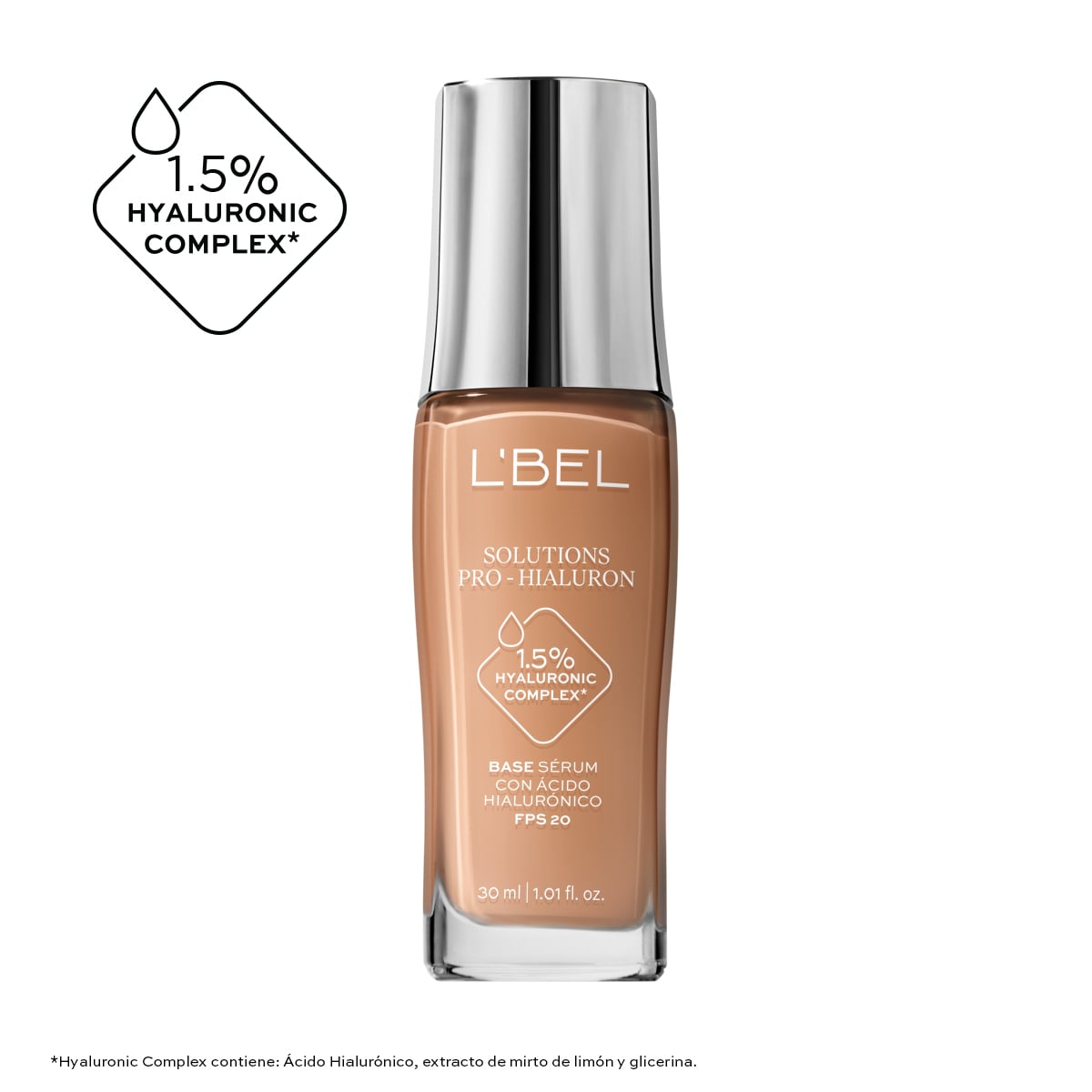 Base de Maquillaje Solutions Pro-Hialuron con Ácido Hialurónico 30ml. · Color: Avellana 270-C