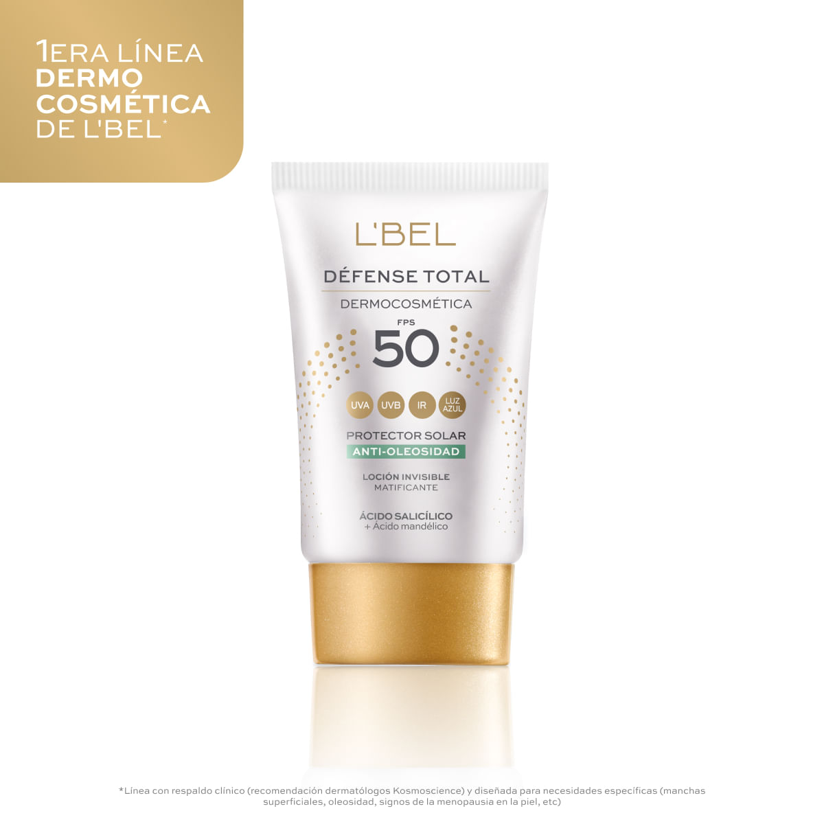 Protector Solar Facial Défense Total Anti-Oleosidad para Piel Grasa