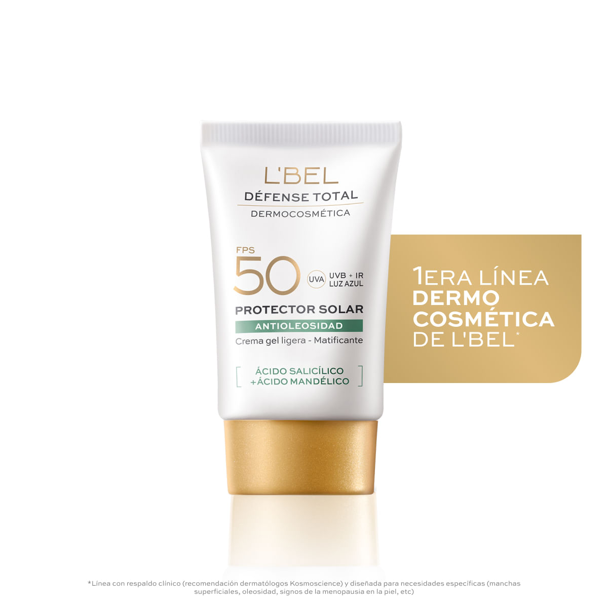 Protector Solar Facial Défense Total Anti-Oleosidad para Piel Grasa