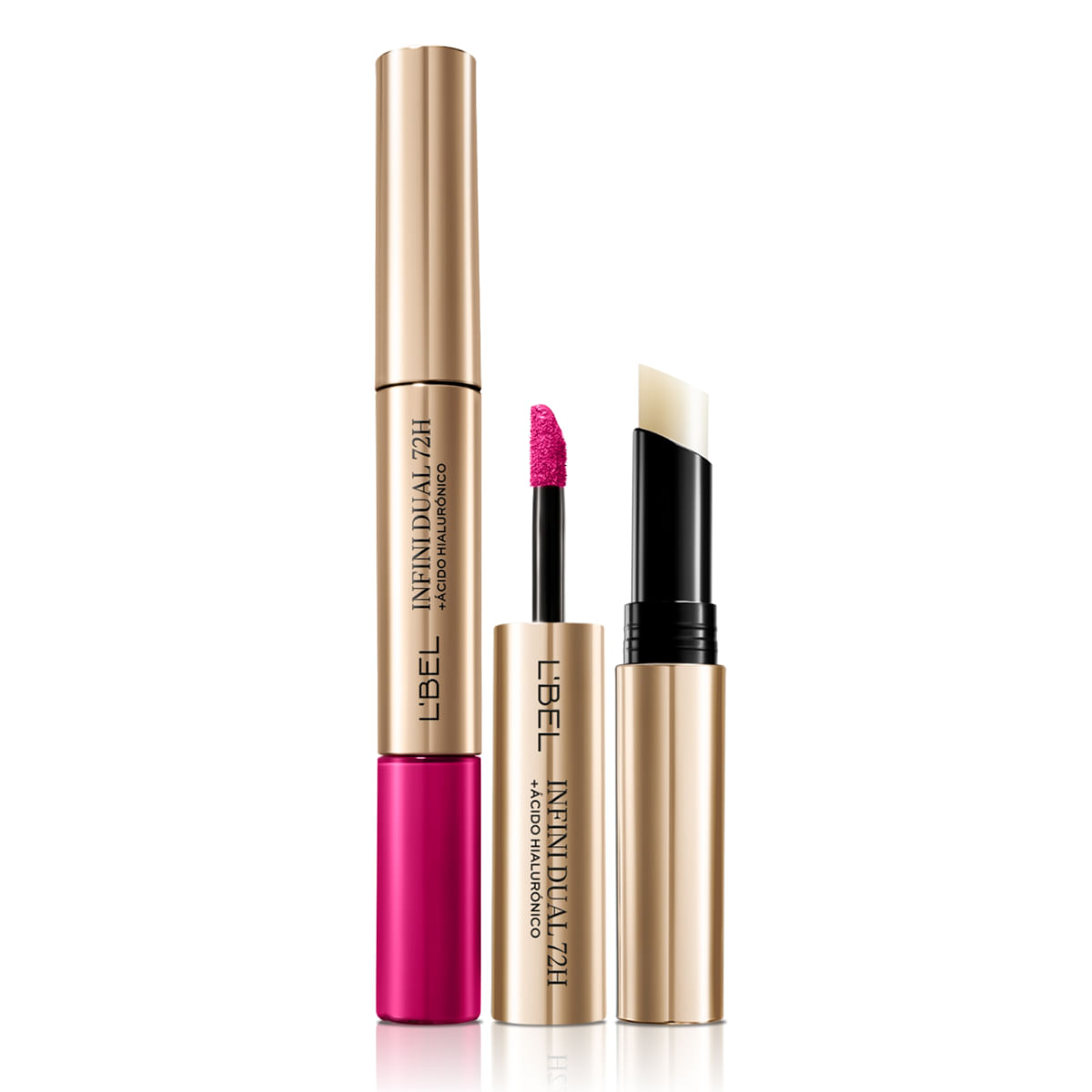 Labial triple poder Infini Dual · Color: Fucsia Flamingo