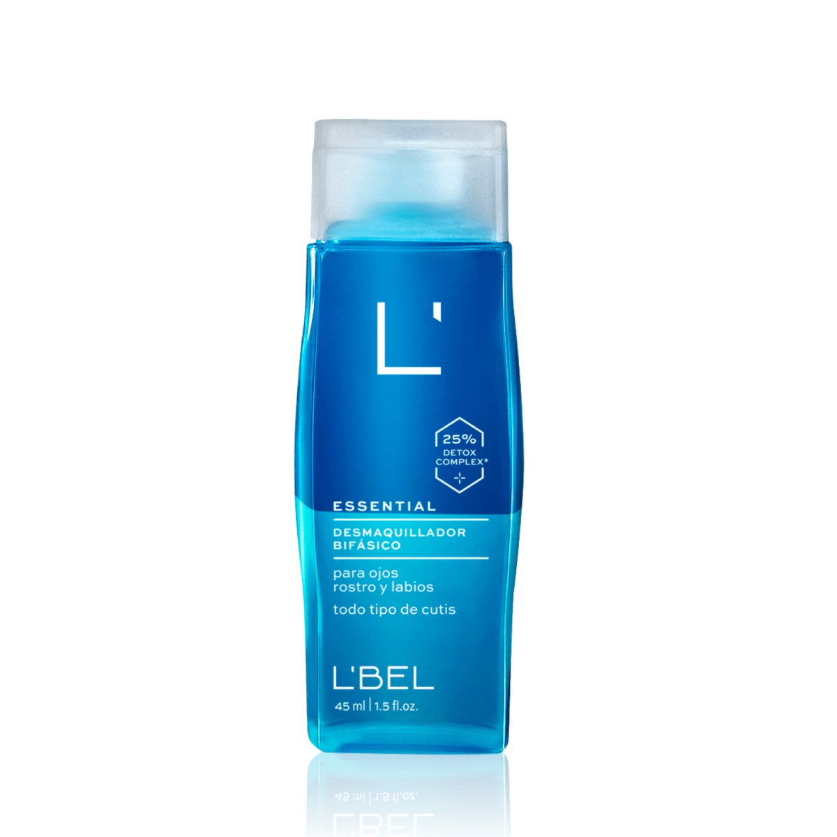 Loción Desmaquillante Bifásica Remueve Maquillaje Prueba de Agua 45 ml.